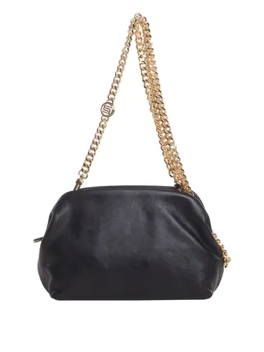 Bolsa Tiracolo Couro Preto Pequena 78002.25