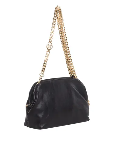 Bolsa Tiracolo Couro Preto Pequena 78002.25