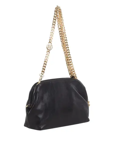 Bolsa Tiracolo Couro Preto Pequena 78002.25