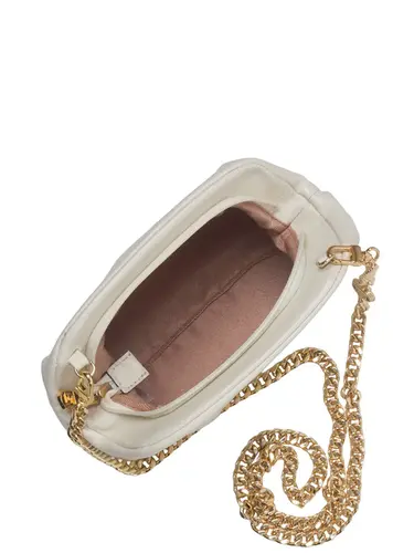 Bolsa Tiracolo  Couro Marfim Pequena 78002.25