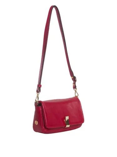 Bolsa Tiracolo Couro Cereja Media 78005.25