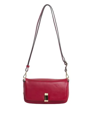 Bolsa Tiracolo Couro Cereja Media 78005.25