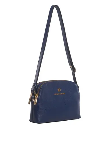 Bolsa Transversal Couro Marinho Media 78006.25