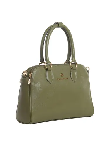 Bolsa Transversal Couro Oliva Media 78007.25