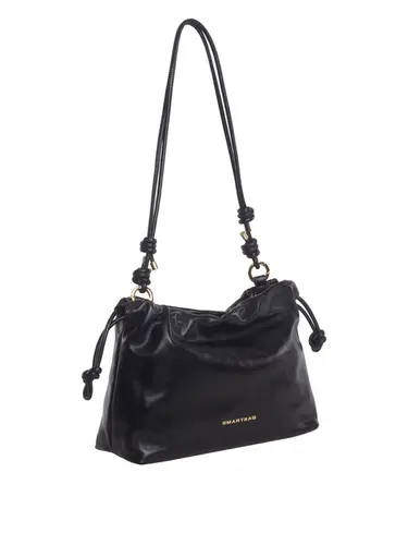 Bolsa Tiracolo Couro Preto Pequena 78017.25