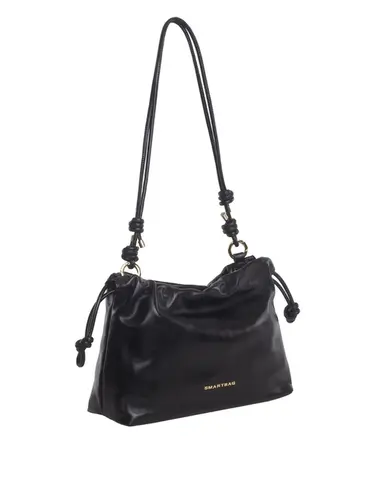 Bolsa Tiracolo Couro Preto Pequena 78017.25