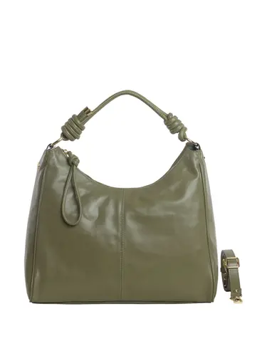 Bolsa Tiracolo Couro Oliva Grande 78018.25