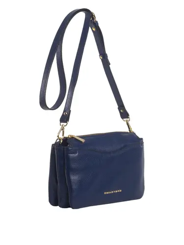 Bolsa Transversal Couro Marinho Pequena 78022.25