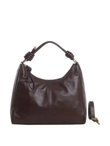 Bolsa Tiracolo Couro Chocolate Grande 78018.25