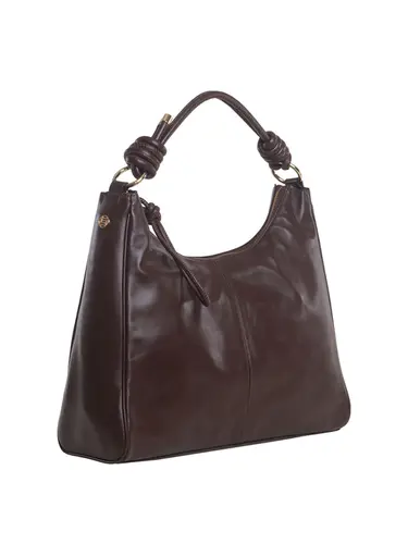 Bolsa Tiracolo Couro Chocolate Grande 78018.25