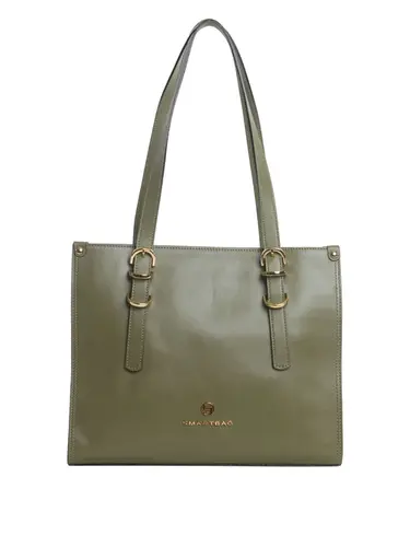 Bolsa Tiracolo Couro Oliva Media 78036.25