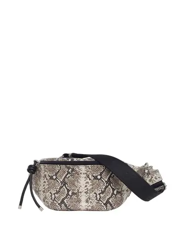 Pochete Couro Metalizado Snake Natural Pequeno 70077.26