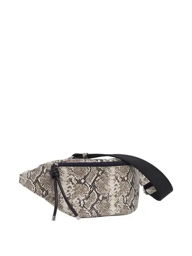 Pochete Couro Metalizado Snake Natural Pequeno 70077.26