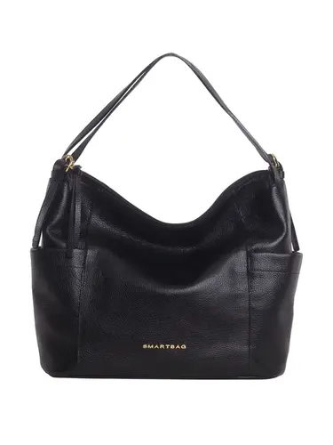 Bolsa Hobo Couro Preto Grande 78052.25