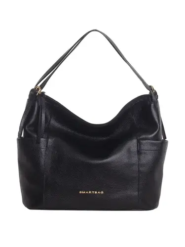 Bolsa Hobo Couro Preto Grande 78052.25