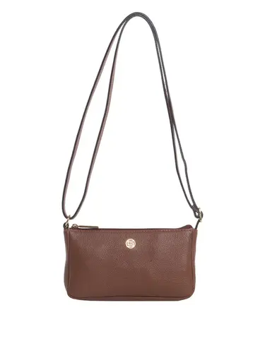 Bolsa Transversal Couro Canela Pequena 78053.25