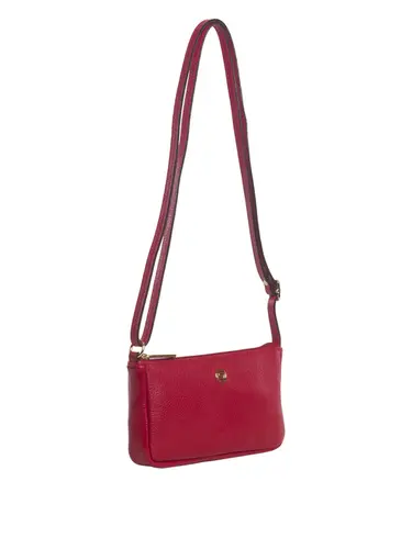 Bolsa Transversal Couro Cereja Pequena 78053.25