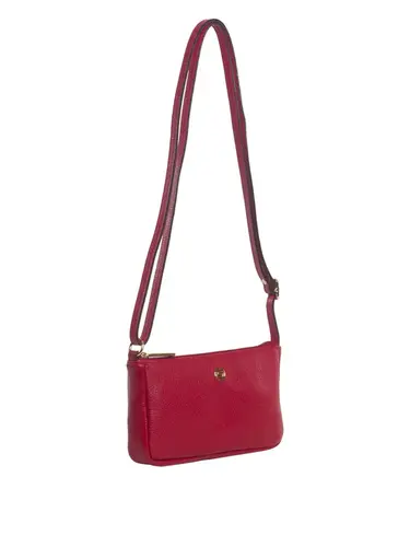 Bolsa Transversal Couro Cereja Pequena 78053.25