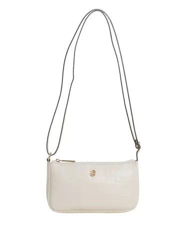 Bolsa Transversal Couro Croco Marfim Pequena 78053.25