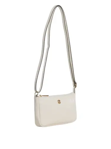 Bolsa Transversal Couro Croco Marfim Pequena 78053.25