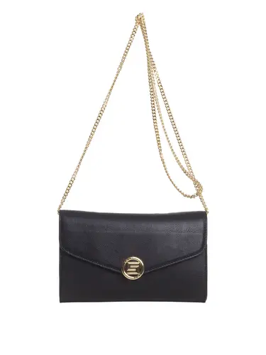 Bolsa Transversal Couro Preto Pequena 78056.25