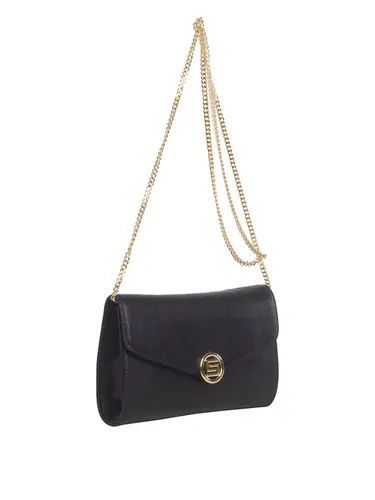 Bolsa Transversal Couro Preto Pequena 78056.25