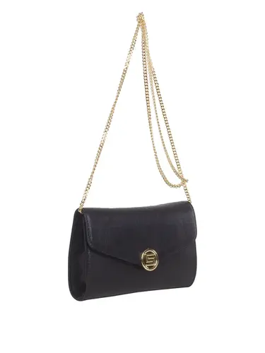 Bolsa Transversal Couro Preto Pequena 78056.25