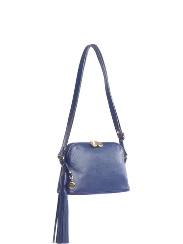 Bolsa Transversal Couro Marinho Pequena 78060.25