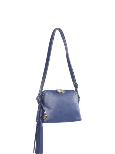 Bolsa Transversal Couro Marinho Pequena 78060.25