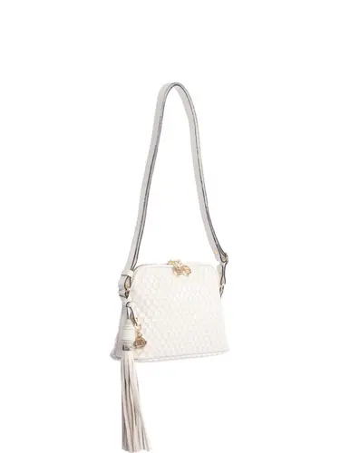 Bolsa Transversal Couro Drops Marfim Pequena 78060.25