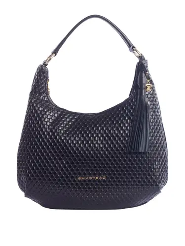 Bolsa Hobo Couro Drops Preto Grande 78063.25