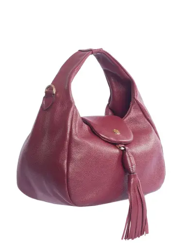 Bolsa de Mao Couro Burgundy Media 78062.25
