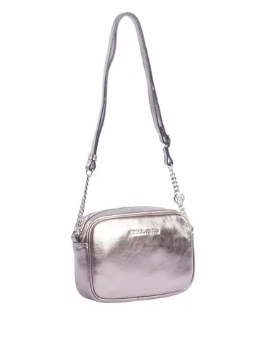 Bolsa Transversal Couro Inox Pequena 78067.25