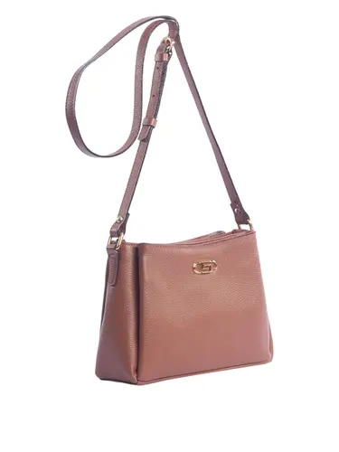 Bolsa Transversal Couro Canela Pequena 78073.25