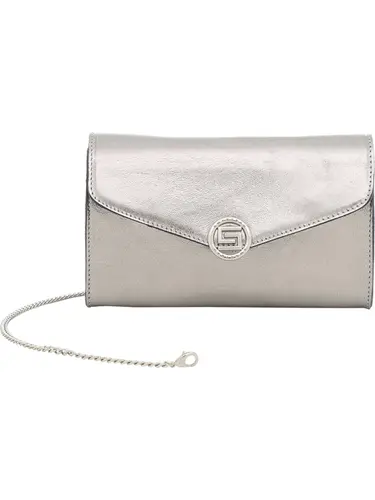 Bolsa Transversal Couro Metalizado Inox Pequena 78056.25