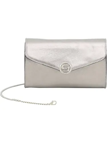 Bolsa Transversal Couro Metalizado Inox Pequena 78056.25