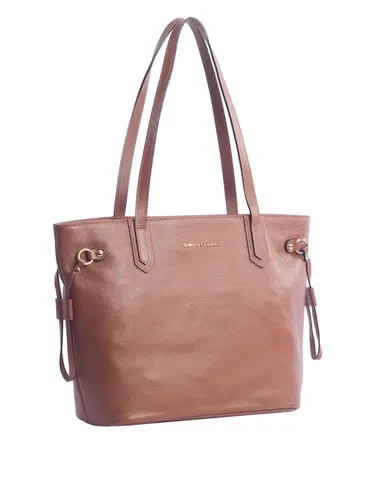Bolsa Tiracolo Couro Canela Grande 78085.25