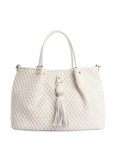 Bolsa Tote Couro Drops Marfim Media 78061.25