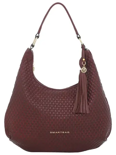 Bolsa Hobo Couro Drops Burgundy Grande 78063.25