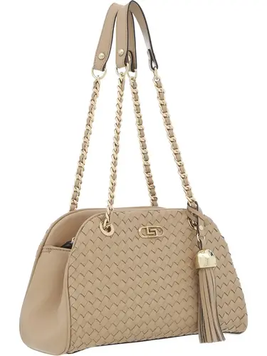 Bolsa Tiracolo Couro Tresse Blush Media 78065.25