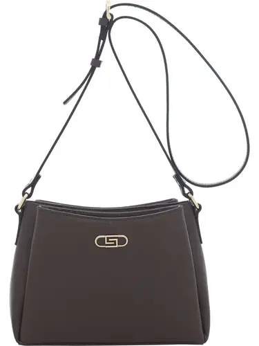 Bolsa Transversal Couro Chocolate Pequena 78073.25