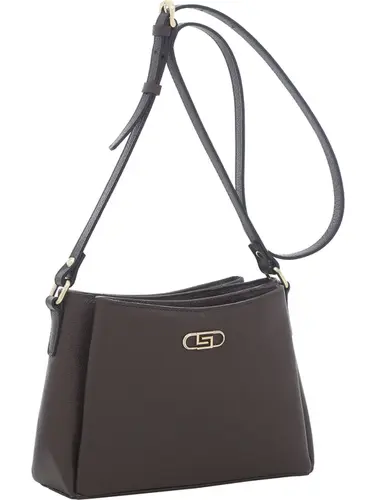 Bolsa Transversal Couro Chocolate Pequena 78073.25