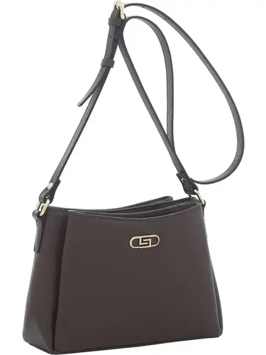Bolsa Transversal Couro Chocolate Pequena 78073.25