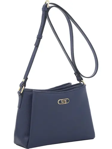Bolsa Transversal Couro Marinho Pequena 78073.25