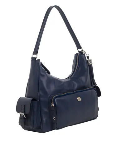 Bolsa Tiracolo Couro Marinho Grande 70049.26