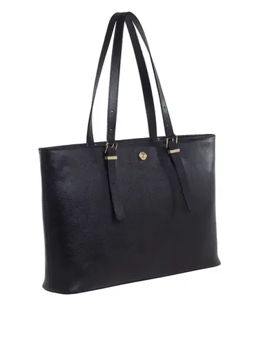 Bolsa Tiracolo Couro Preto Grande 70075.26