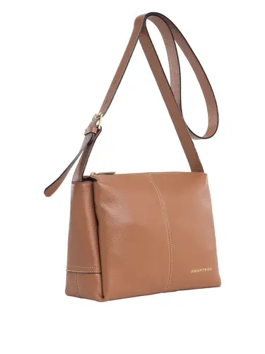 Bolsa Transversal Couro Caramelo Médio 70023.26
