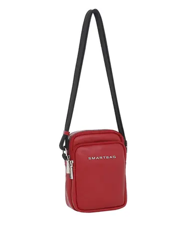 Bolsa Transversal Couro Cereja Pequena 76039.24