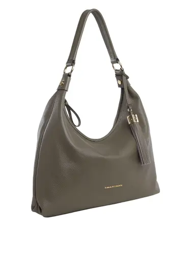 Bolsa Hobo Couro Oliva Grande 70030.26
