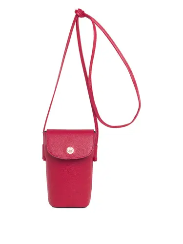 Bolsa Transversal Couro Pequena Vermelho 70074.26
